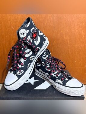 Converse CONS CTAS Pro Lips Rock N Roll Kisses A04605C Unisex W6 M4 EUC